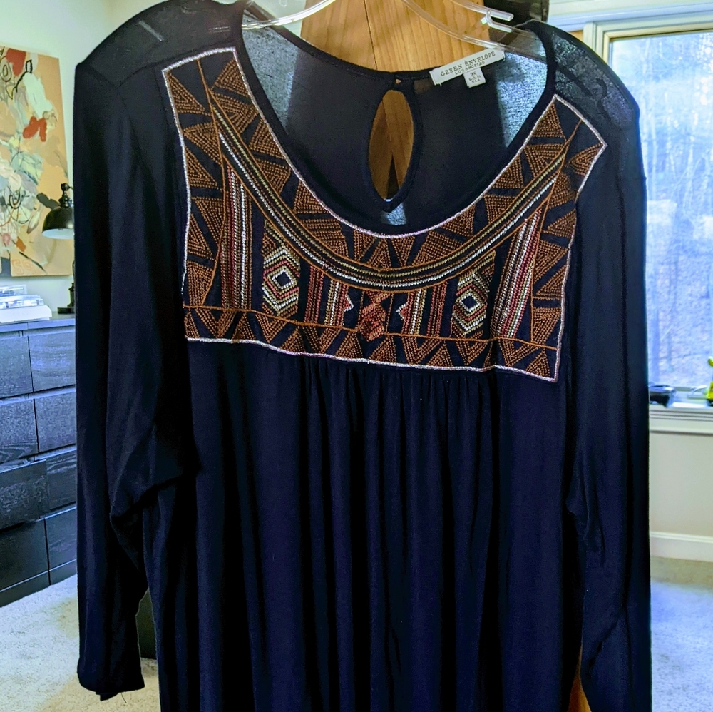 Peasant blouse plus size excellent used condition
